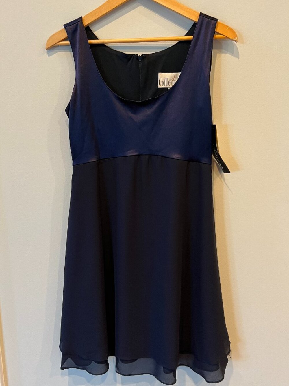 Vintage JS Collections Navy Formal Dress NWT Size 12 Made Canada